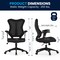 Emma and Oliver High Back Designer Mesh Executive Ergonomic Office Chair w/ Adjustable Arms